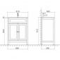 Image of Tailored Bathrooms Turin Floor Standing Vanity Unit