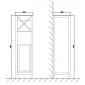 Image of Tailored Bathrooms Turin Tall Floor Standing Storage Unit