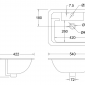 Image of Burlington 540mm Countertop Basin