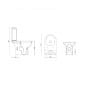 Image of Casa Bano Petit Rimless Close Coupled Toilet