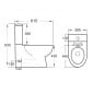 Image of Casa Bano Riva Rimless Close Coupled Toilet