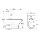 Image of Casa Bano Viva Rimless Close Coupled Toilet