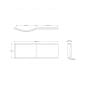 Image of Casa Bano P-Shape Shower Bath