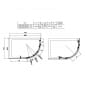 Image of Casa Bano A8 Frameless Double Door Quadrant