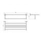 Image of Casa Bano Glisten Bath Towel Shelf