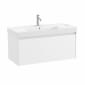 Image of Roca Ona: Unik Wall Hung Vanity Unit with 1 Drawer & Basin (1000mm)