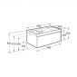 Image of Roca Ona: Unik Wall Hung Vanity Unit with 1 Drawer & Basin (1000mm)