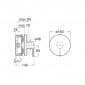 Image of Roca Ona: Concealed Shower Mixer Valve (1-Way)