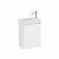 Image of Roca Ona: Unik Wall Hung Bathroom Vanity Unit with 1 Door & Basin (450mm)