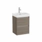 Image of Roca Ona: Unik Compact Bathroom Vanity Unit with 2 Drawers And Basin (450mm)