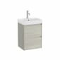 Image of Roca Ona: Unik Compact Bathroom Vanity Unit with 2 Drawers And Basin (450mm)