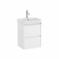 Image of Roca Ona: Unik Compact Bathroom Vanity Unit with 2 Drawers And Basin (450mm)