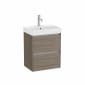 Image of Roca Ona: Unik Compact Bathroom Vanity Unit with 2 Drawers And Basin (500mm)