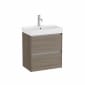 Image of Roca Ona: Unik Compact Bathroom Vanity Unit with 2 Drawers & Basin (550mm)