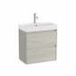 Image of Roca Ona: Unik Wall Mounted Vanity Unit with 2 Drawers & Basin (600mm)