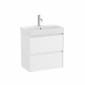 Image of Roca Ona: Unik Wall Mounted Vanity Unit with 2 Drawers & Basin (600mm)