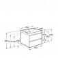 Image of Roca Ona: Unik Wall-Hung Bathroom Vanity Unit with 2 Drawers and Basin (650mm)