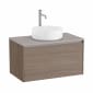 Image of Roca Ona: Unik Wall-Hung Bathroom Vanity Unit for Counter Top Basin with 1 Drawer (800mm)