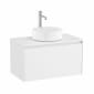 Image of Roca Ona: Unik Wall-Hung Bathroom Vanity Unit for Counter Top Basin with 1 Drawer (800mm)