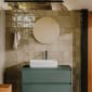 Image of Roca Ona: Unik Wall-Hung Bathroom Vanity Unit for Counter Top Basin with 2 Drawers LH (800mm)
