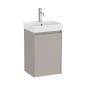 Image of Roca Ona: Unik Wall-Hung Compact Bathroom Vanity Unit with 1 Door and Basin (400mm)