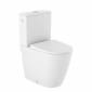 Image of Roca Ona: Compact Rimless Close Coupled Toilet With Dual Outlet