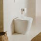 Image of Roca Ona: Back-To-Wall Rimless Toilet Pan With Dual Outlet