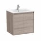 Image of Roca Tenet: Unik Wall-hung Vanity Unit with Two Doors and Basin (600 mm)
