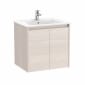 Image of Roca Tenet: Unik Wall-hung Vanity Unit with Two Doors and Basin (600 mm)