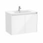 Image of Roca Tenet: Unik Wall-hung Vanity Unit with Two Doors and Basin (800mm)