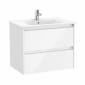 Image of Roca Tenet: Unik Wall-hung Vanity Unit with Two Drawers and Basin (700mm)