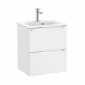 Image of Roca Aleyda: Unik Compact Wall-hung Vanity Unit with Two Drawers and Basin (500mm)