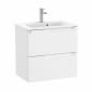 Image of Roca Aleyda: Unik Compact Wall-hung Vanity Unit with Two Drawers and Basin (600mm)