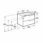 Image of Roca Aleyda: Unik Wall-hung Vanity Unit with Two Drawers and Basin (700mm)