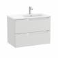 Image of Roca Aleyda: Unik Wall-hung Vanity Unit with Two Drawers and RH Basin (800mm)