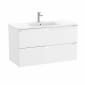 Image of Roca Aleyda: Unik Wall-hung Vanity Unit with Two Drawers and Centred Basin (1000mm)