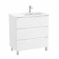 Image of Roca Aleyda: Unik Floor-standing Vanity Unit with Three Drawers and RH Basin (800mm)