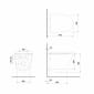 Image of Britton: Sphere Rimless Wall Hung WC Toilet Pan with Seat