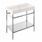 Image of Britton Shoreditch: Floor Standing Frame with Basin (850mm)