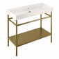 Image of Britton Shoreditch: Floor Standing Frame with Basin (1000mm)