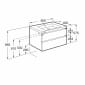 Image of Roca The Gap Wall Hung Vanity Unit - NEW