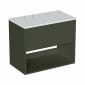 Image of Britton Hackney: Wall-Hung Vanity Unit with Carrara Worktop (700mm)