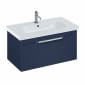 Image of Britton: Shoreditch Wall-hung Vanity Unit with Single Drawer and Origin Round Basin (850mm)