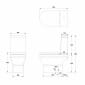 Image of Britton: Curve2 Rimless Open Back Close-coupled WC Unit with Soft-close Seat