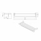 Image of Britton: Hoxton Wall-mounted Towel Rack