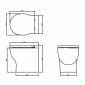 Image of Britton: Trim Back-to-wall Toilet Pan with Soft-close Seat