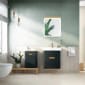 Image of Vitra: Sento Illuminated Wall-hung Bathroom Mirror in Light Oak