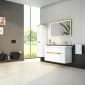 Image of Vitra: Sento Illuminated Wall-hung Bathroom Mirror in Light Oak