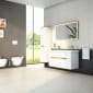 Image of Vitra: Sento Wall-hung Washbasin Unit with 2 Drawers & Double Basins (130cm)