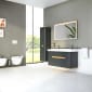 Image of Vitra: Sento Wall-hung Washbasin Unit with 2 Drawers & Double Basins (130cm)